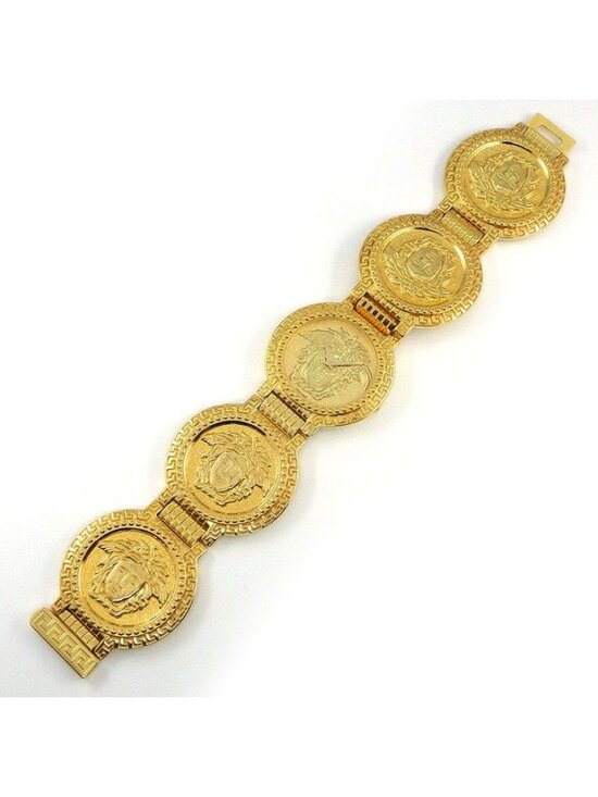 Versace Wristwatch Coin Watch Medusa Gold Dial Quartz Analog main image 12